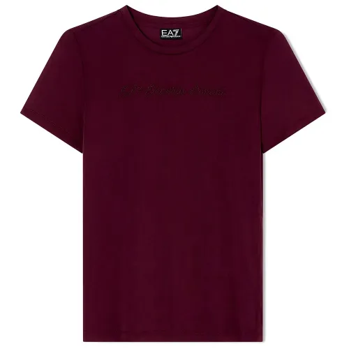 엠프리오 아르마니 Train Athletic Velour 반팔 티셔츠 142173133