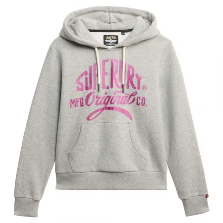 슈퍼드라이 Mfg Original Metallic 후드티 142222085
