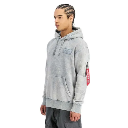 알파 인더스트리 Back Print 빈티지 후드티 142272370