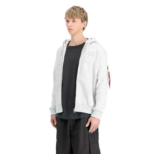 알파 인더스트리 Back Print Zip 후드티 142272377