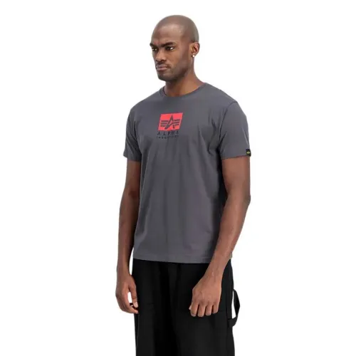 알파 인더스트리 Satin Logo T 반팔 티셔츠 142272502