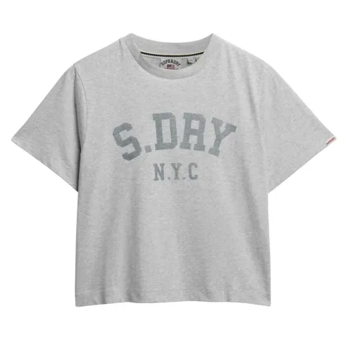 슈퍼드라이 Athletic 에센셜 Loose Fit 반팔 티셔츠 142283389