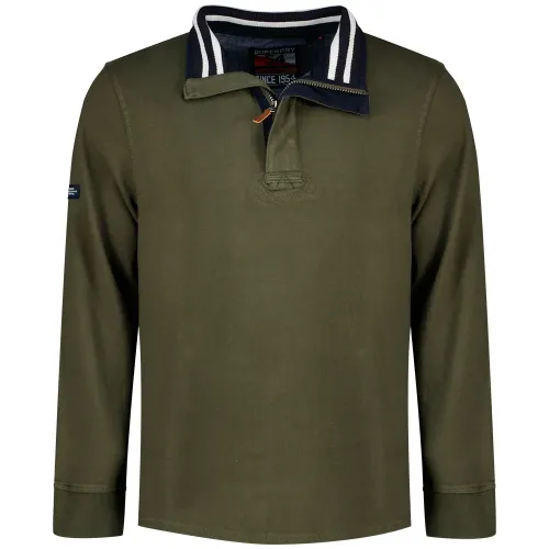 슈퍼드라이 클래식 Henley 하프 지퍼 스웨터 142283461