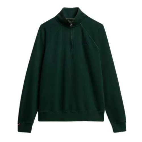 슈퍼드라이 에센셜 Logo 하프 지퍼 스웨터 142283505