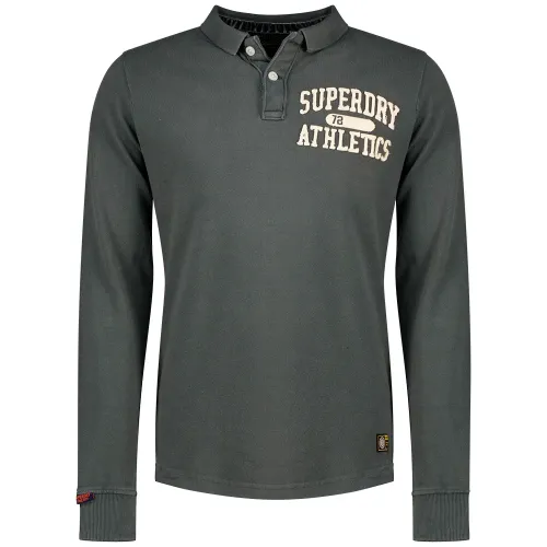 슈퍼드라이 빈티지 Athletic 긴 소매 폴로 142283893