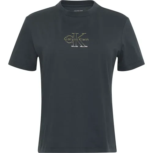 캘빈클라인 Classic Foil Monologo 반팔 티셔츠 142325402