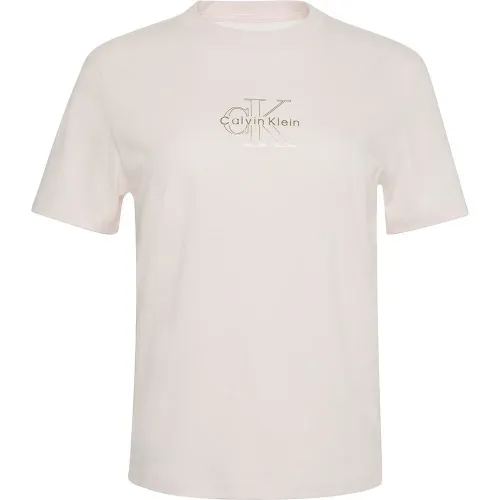 캘빈클라인 Classic Foil Monologo 반팔 티셔츠 142325406