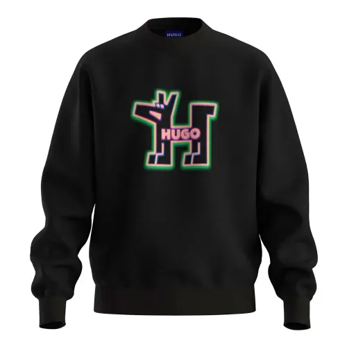 휴고 보스 Newirex 10273008 01 BLUE 스웨터 142330579