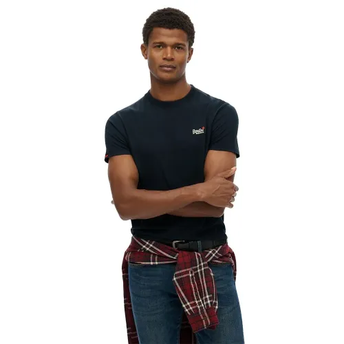 슈퍼드라이 에센셜 Contrast Embroidered 반팔 티셔츠 142369397