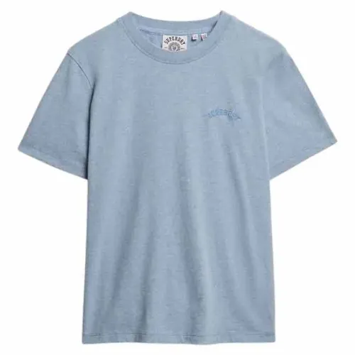 슈퍼드라이 에센셜 Logo 엠브로이더드 반팔 티셔츠 142369404