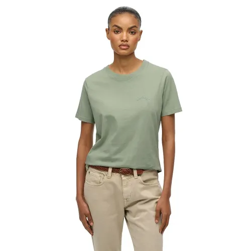 슈퍼드라이 에센셜 Logo Embroidered 반팔 티셔츠 142369408