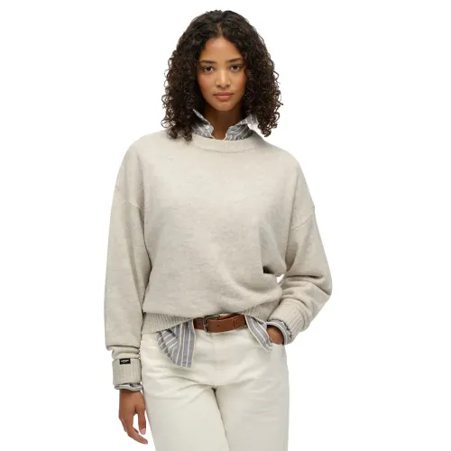 슈퍼드라이 Slouchy Crew Neck 스웨터 142369563