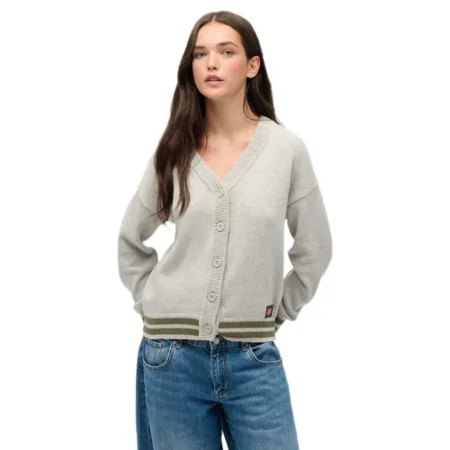 슈퍼드라이 Slouchy Knitted 카디건 142369569