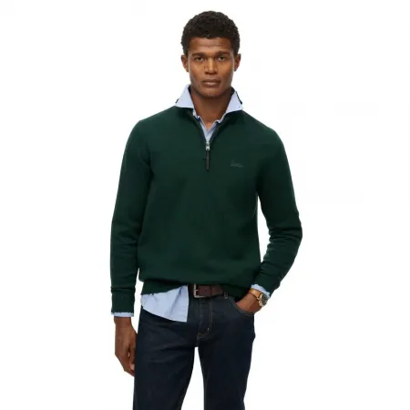 슈퍼드라이 Wool Blend 하프 지퍼 스웨터 142369635