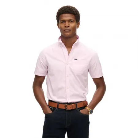 슈퍼드라이 프리미엄 Uni Oxford 반팔 셔츠 142380949