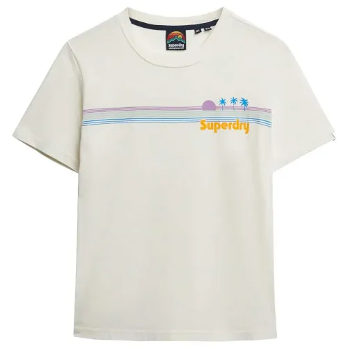 슈퍼드라이 Rainbow Stripe 반팔 티셔츠 142380964