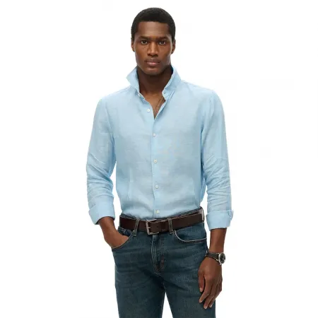 슈퍼드라이 Sd 엠브로이더드 Vacation Linen 긴팔 셔츠 142380973