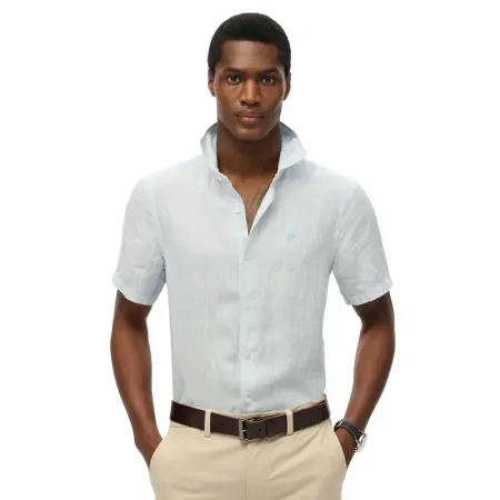 슈퍼드라이 Sd 엠브로이더드 Vacation Linen 반팔 셔츠 142380983