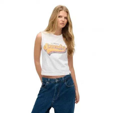 슈퍼드라이 빈티지 Rainbow 나시 티셔츠 142381081