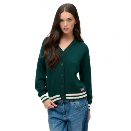 슈퍼드라이 Slouchy Knitted 카디건 142419053