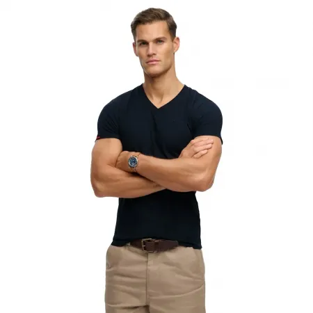 슈퍼드라이 빈티지 로고 엠브로이더드 Vee 반팔 티셔츠 142447032