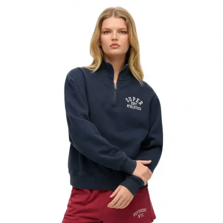 슈퍼드라이 Athletic 에센셜 하프 지퍼 스웨터 142480916
