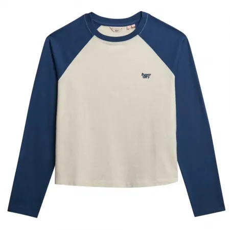 슈퍼드라이 에센셜 로고 베이스볼 긴팔 상의 142480934