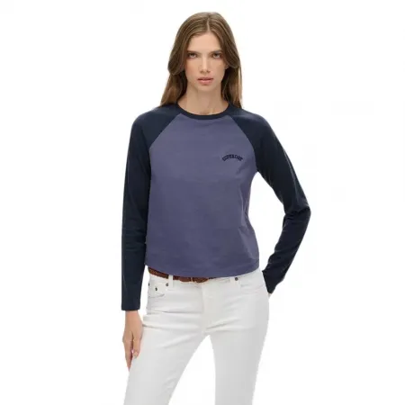 슈퍼드라이 에센셜 로고 베이스볼 긴팔 상의 142480938