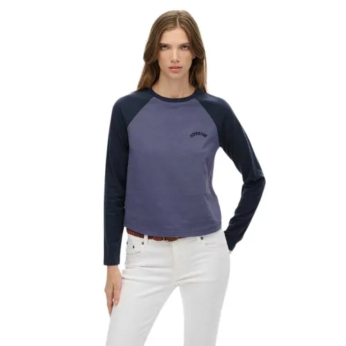 슈퍼드라이 에센셜 Logo Baseball 긴팔 상의 142480938