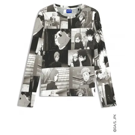 휴고 보스 Diraluna 10273680 BLUE 긴팔 티셔츠 142504740