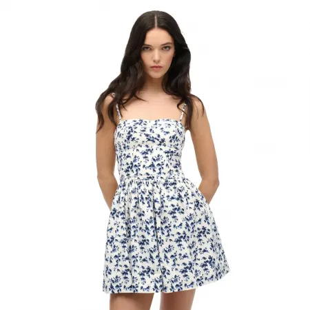 슈퍼드라이 Corset Cami 나시 짧은 원피스 142576267