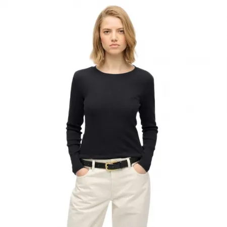 슈퍼드라이 에센셜 로고 Gd Rib 긴팔 티셔츠 142576285