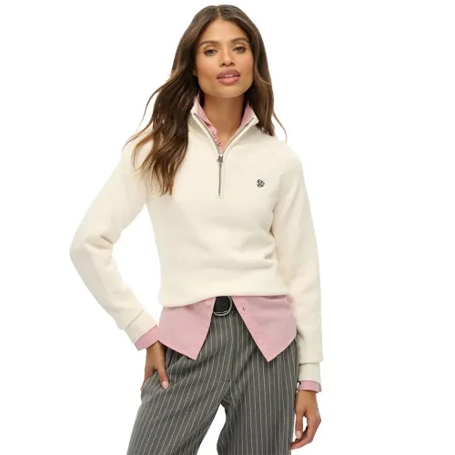 슈퍼드라이 에센셜 Slim Knit 하프 지퍼 스웨터 142576294