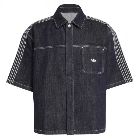 아디다스 Originals 데님 Button Up 반팔 셔츠 142667984