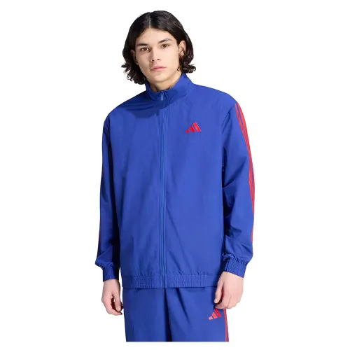 아디다스 3 스트라이프 우븐 풀지퍼 스웨터 142680474