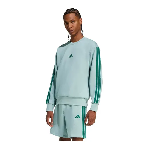 아디다스 에센셜 3 스트라이프 플리스 스웨터 142681045