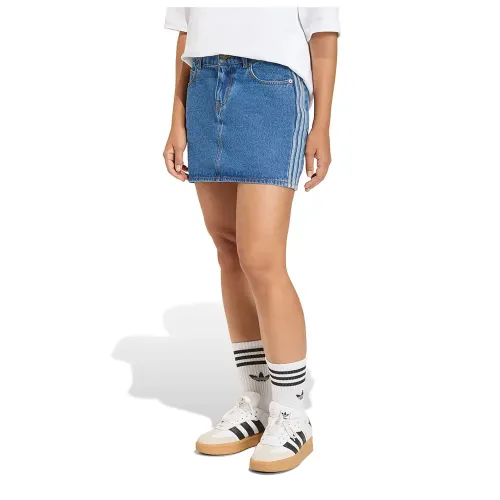 아디다스 3 Stripes 데님 스커트 142682554
