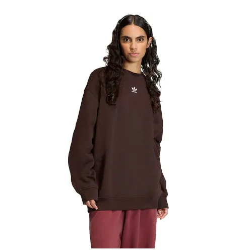 아디다스 에센셜 플리스 Long 오버핏 Crew 스웨터 142682723