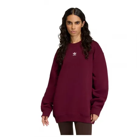 아디다스 에센셜 플리스 Long 오버사이즈 크루 스웨터 142682725
