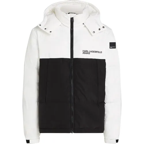 KARL LAGERFELD JEANS A3M15034 Colorblock 패딩 자켓 142685217