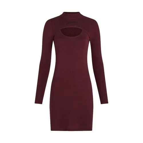 KARL LAGERFELD JEANS A4W13010 Cut Out 긴팔 짧은 원피스 142685512