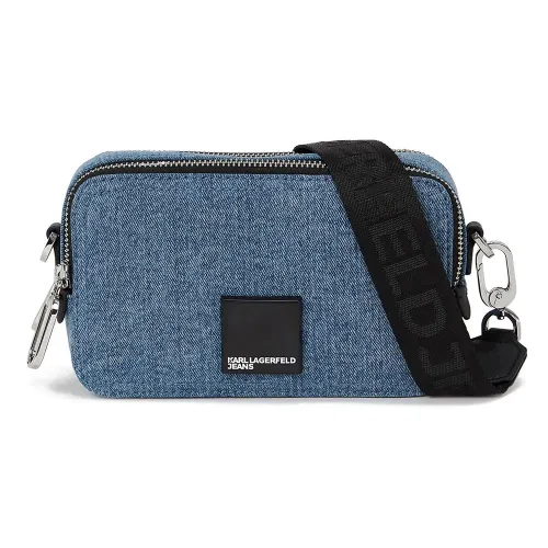 KARL LAGERFELD JEANS A4W30240 Box Logo 데님 숄더백 142685579