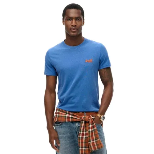 슈퍼드라이 에센셜 Logo Embroidered 반팔 티셔츠 142686780