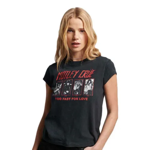 슈퍼드라이 Motley Crue Cap Band 반팔 티셔츠 142686872