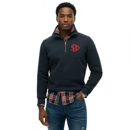 슈퍼드라이 Neon 하프 지퍼 스웨터 142686879