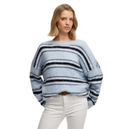 슈퍼드라이 Slouchy Brushed Stripe 스웨터 142686942