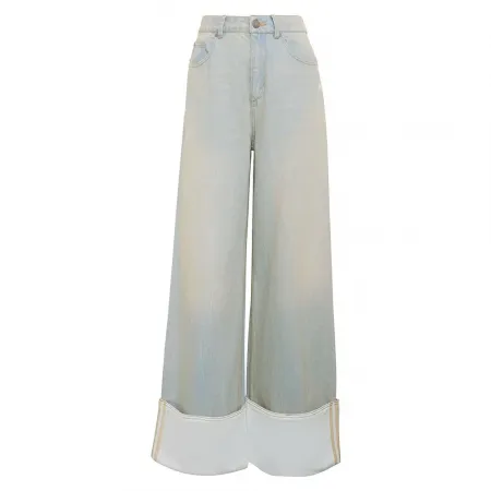 아디다스 빈티지 Wide Leg 청바지 142698039