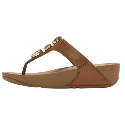 핏플랍 Lulu 울트라 Jewel Metallic Toe Post 샌들 142703652