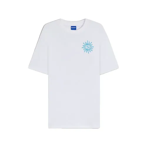 휴고 보스 10272982 BLUE 반팔 티셔츠 142704828