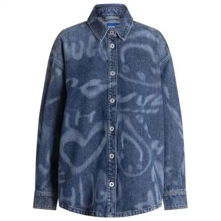 휴고 보스 Garesa 10276973 BLUE 긴팔 셔츠 142705121